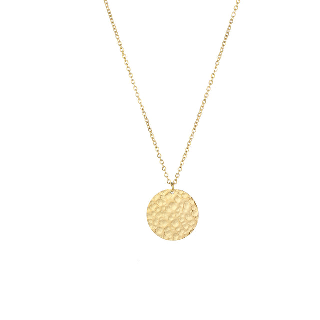 Sol Hammered Coin Necklace