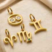 Celeste Zodiac Symbol in gold tone, product image 2