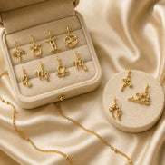 Celeste Zodiac Charm in gold tone featuring crystal accent, product image 3