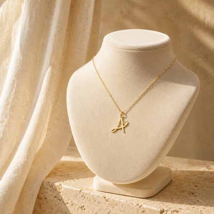 Amour Initial Charm in gold tone featuring heart, product image 4