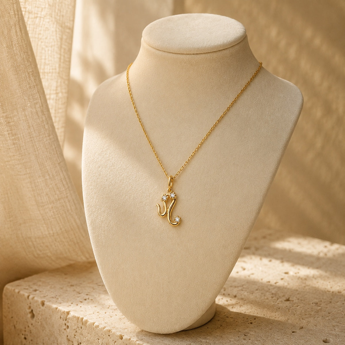 Celeste Zodiac Charm in gold tone featuring crystal accent, product image 4