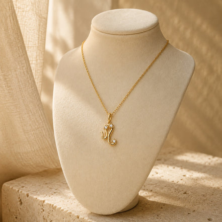 Celeste Zodiac Charm in gold tone featuring crystal accent, product image 4