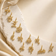 Celeste Zodiac Charm in gold tone featuring crystal accent, product image 5