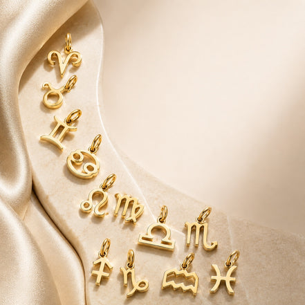 Celeste Zodiac Symbol in gold tone, product image 5