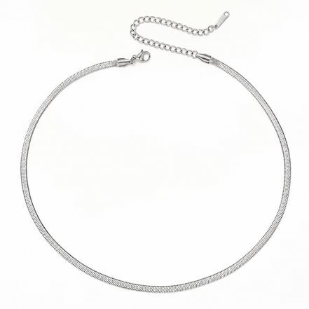 Mira Snake Chain in silver tone, product image 4