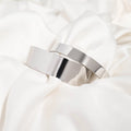 Stainless Steel Rounded Blank Cuff Bracelet / SBB0001