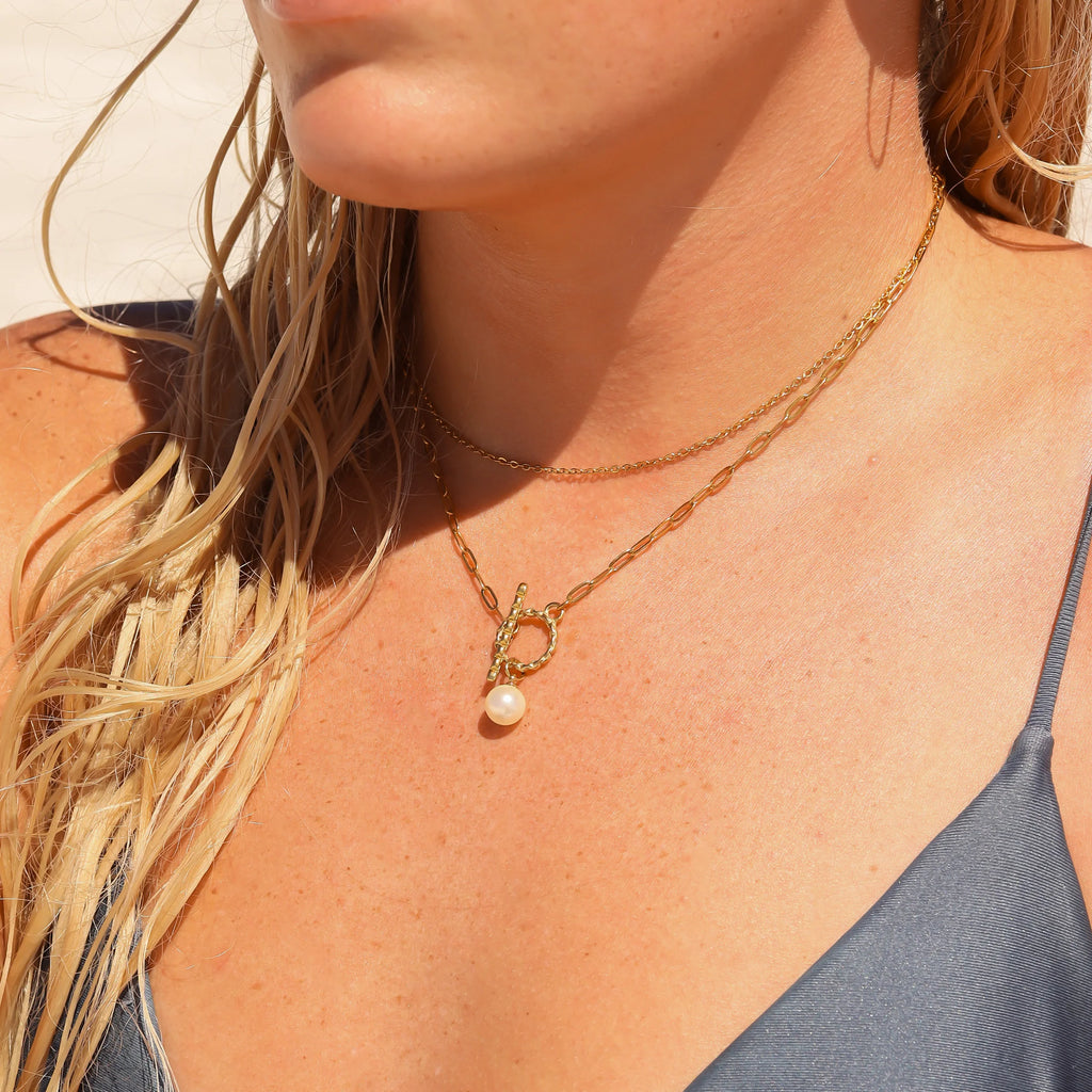 18K Gold PVD Stainless Steel Paperclip Chain - By The Foot / SPL1014