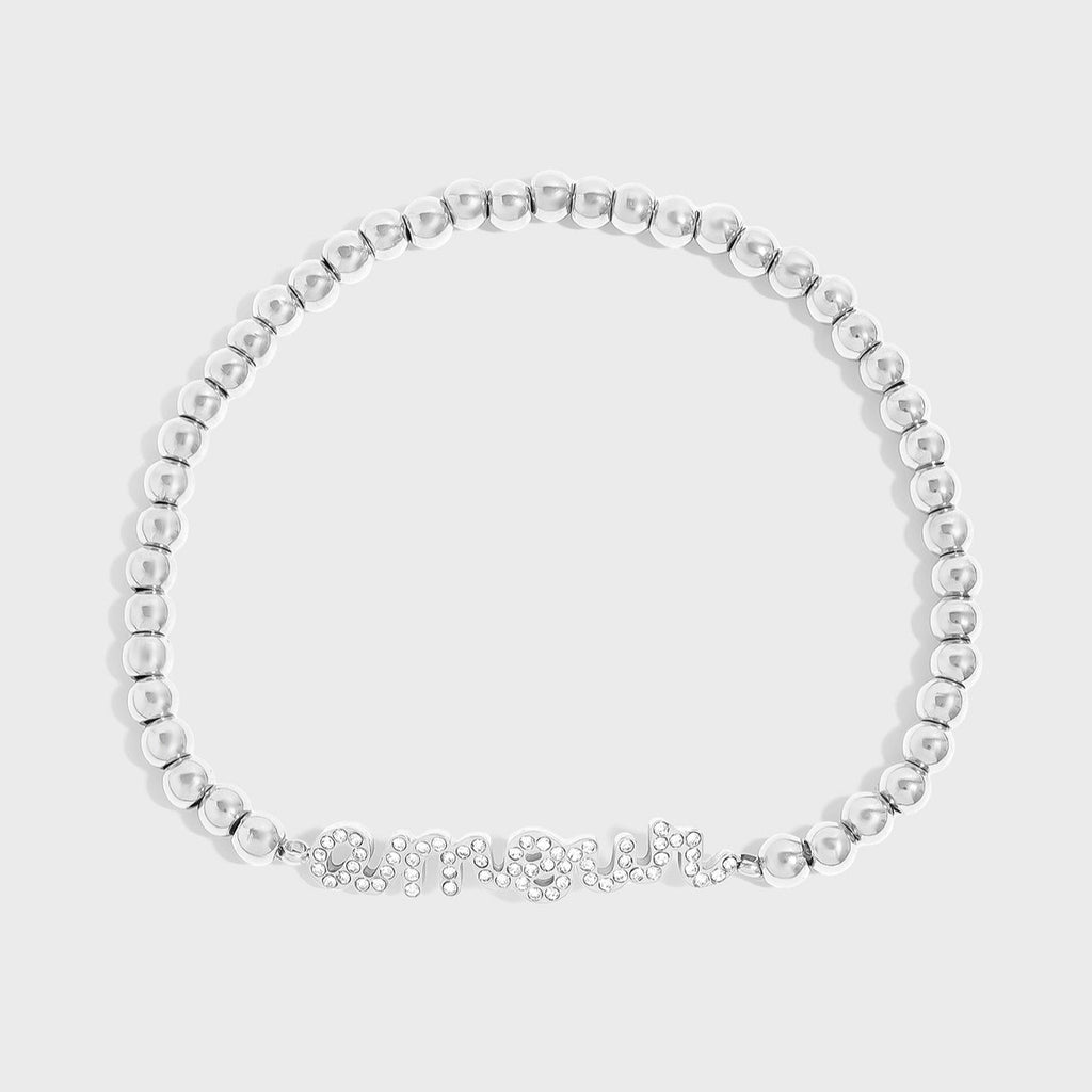Stone Amour Metal Beaded Stretch Bracelet