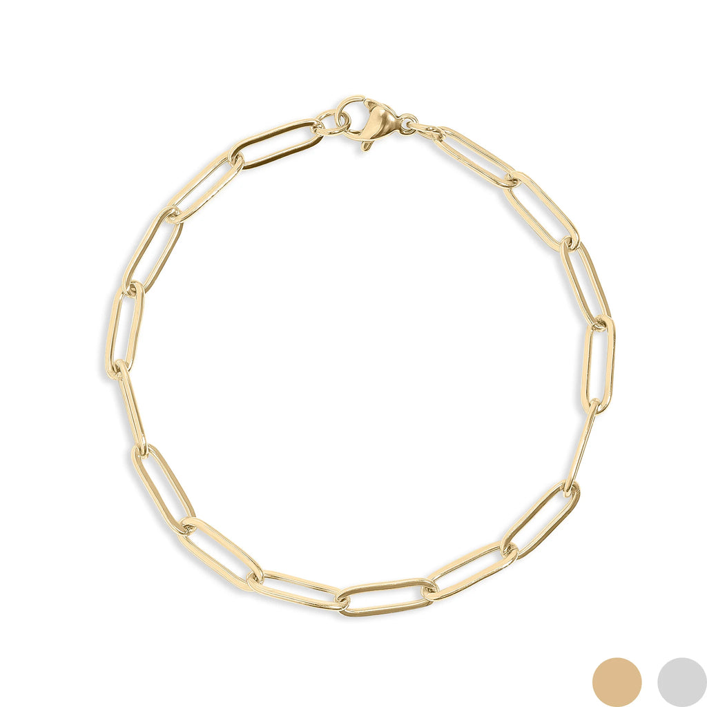 Paperclip Chain Bracelet – Stainless Steel Everyday Bracelet