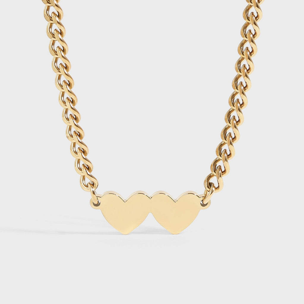 Double Heart Necklace