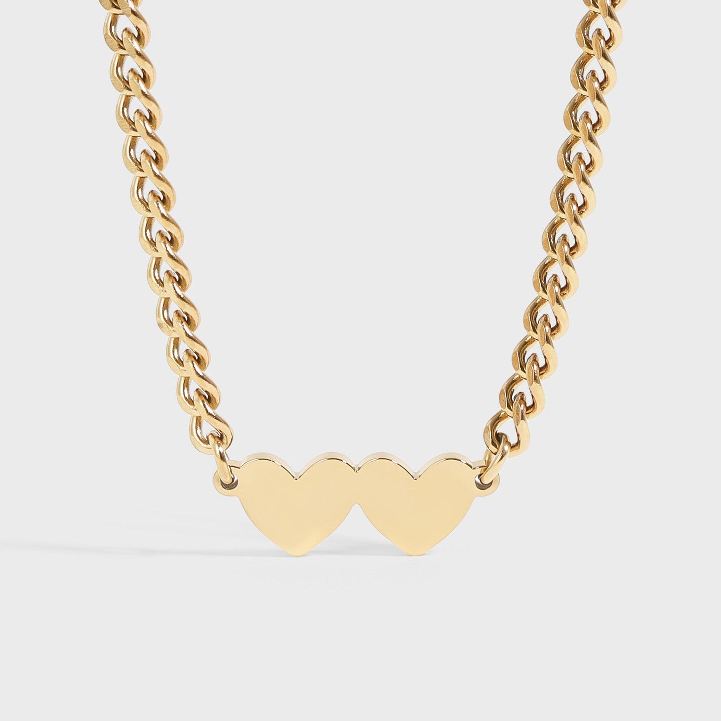 Double Heart Necklace