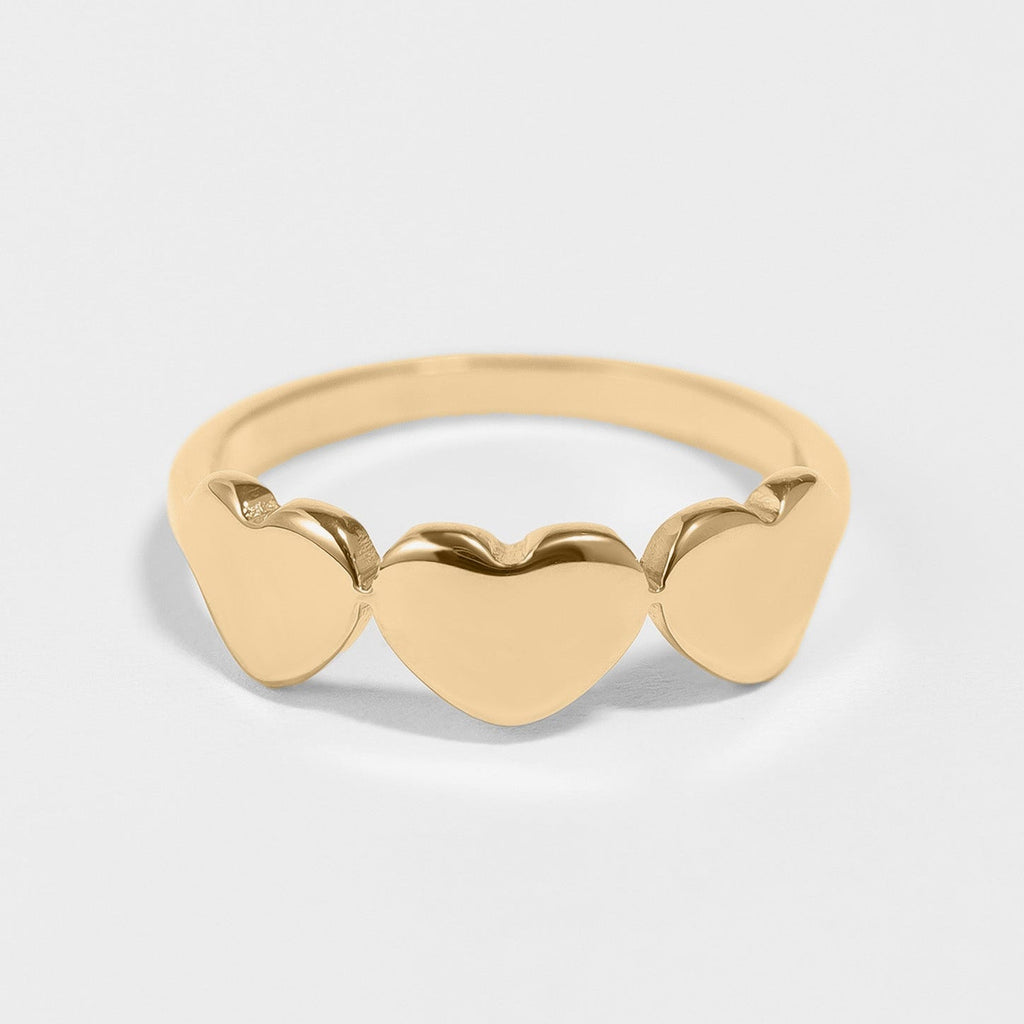 Triple Heart Ring