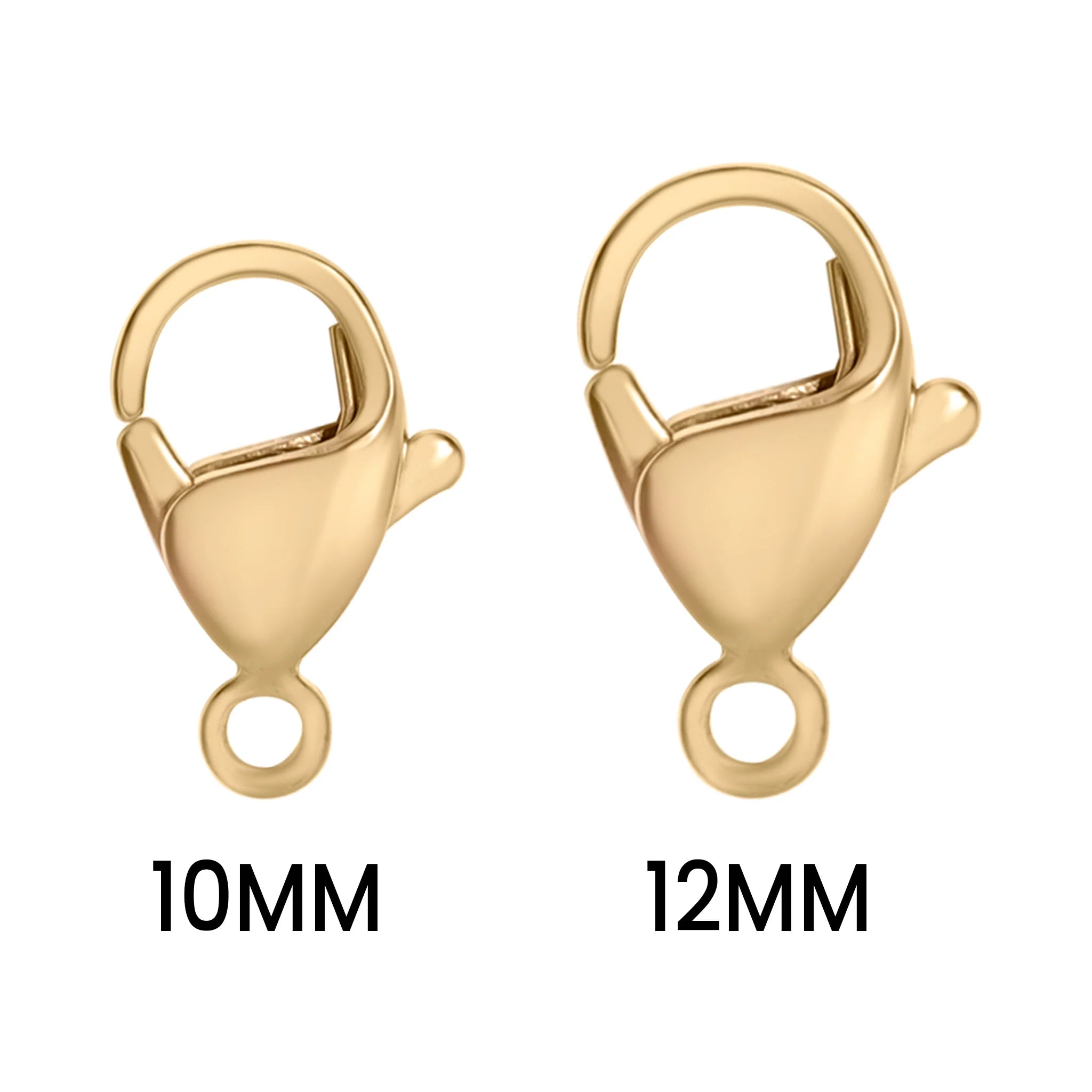 18K Gold PVD Stainless Steel Lobster Clasps / ENC0001