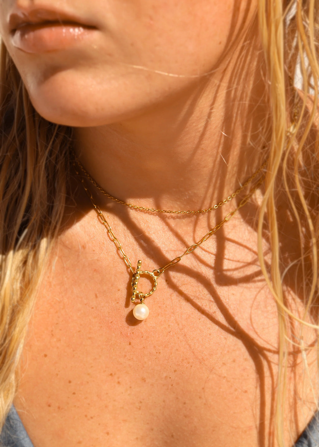 18K Gold Cable Chain Necklace – Waterproof & Tarnish-Free