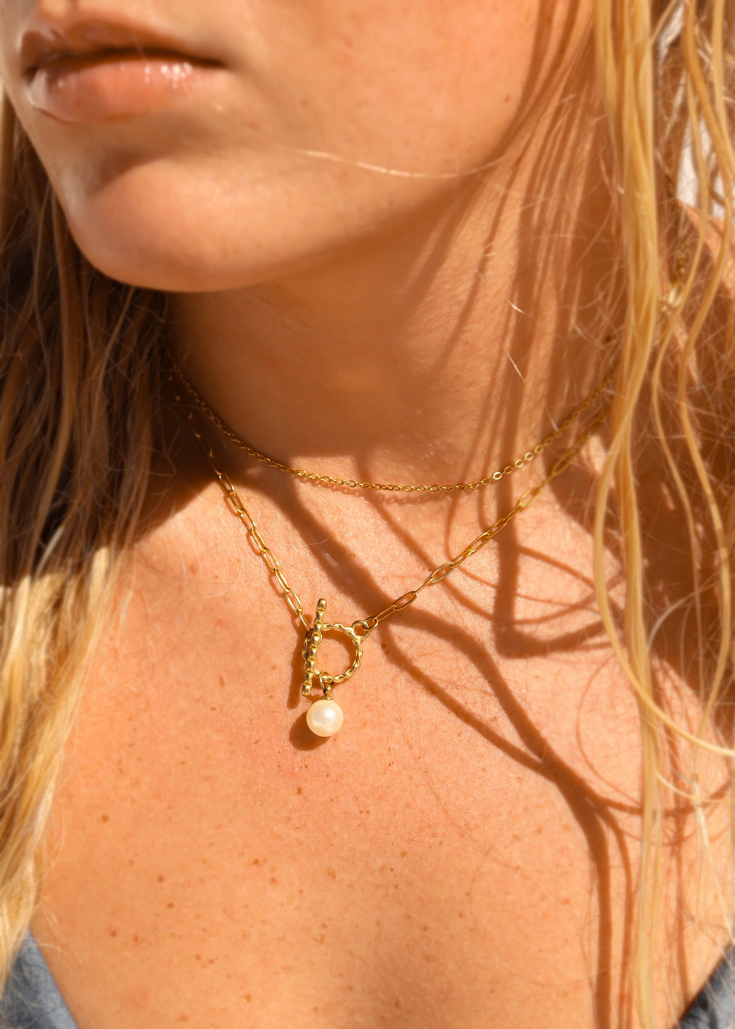 18K Gold Cable Chain Necklace – Waterproof & Tarnish-Free