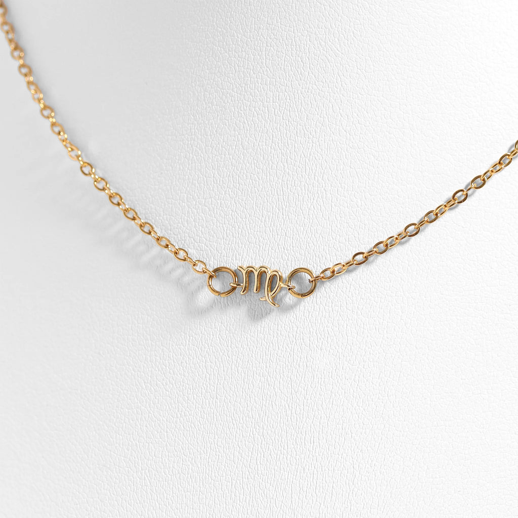 14K Gold Plated Sterling Silver Zodiac Connector Charm for Permanent Jewelry / PMJ1032