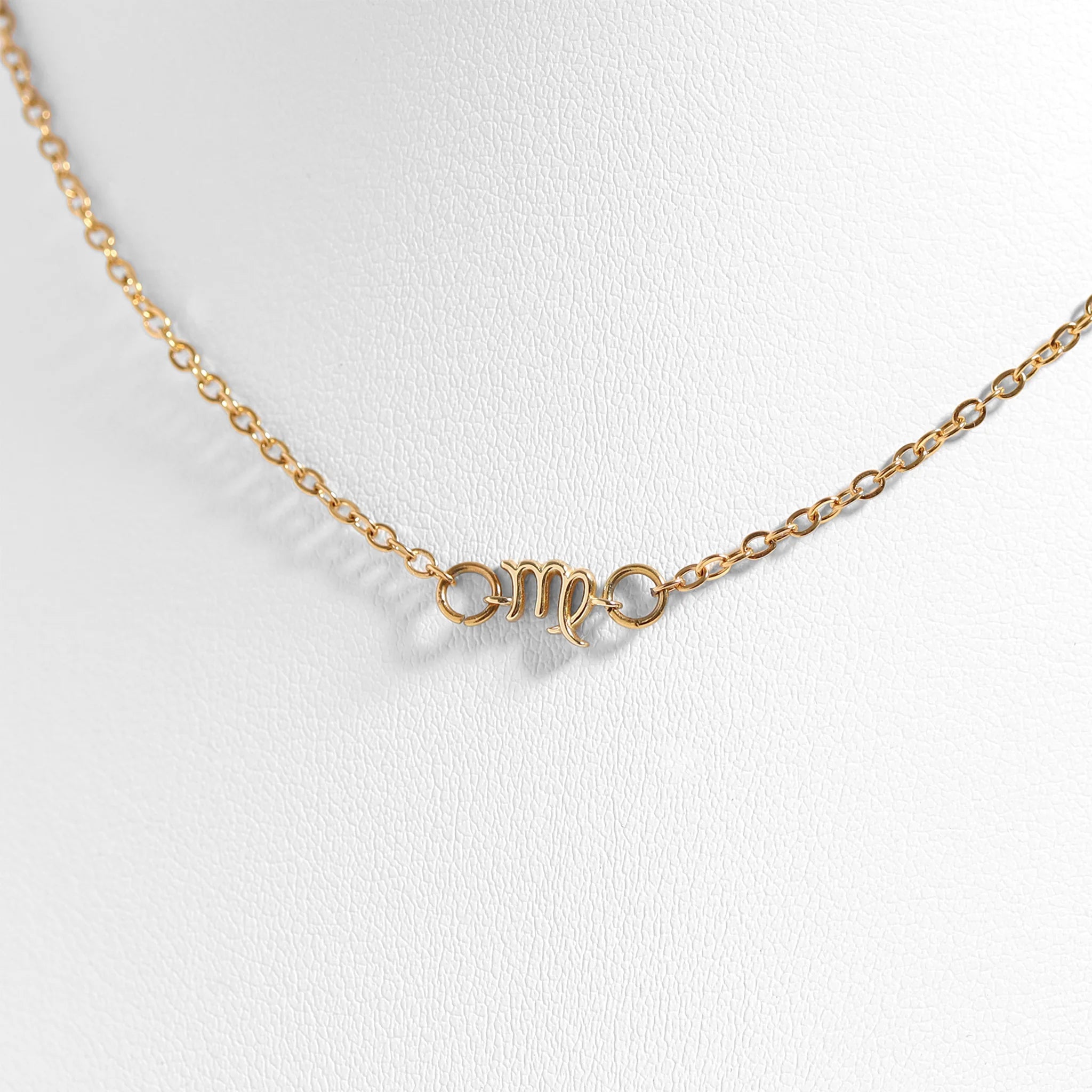 14K Gold Plated Sterling Silver Zodiac Connector Charm for Permanent Jewelry / PMJ1032