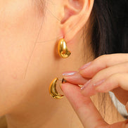 Noa Teardrop Studs in gold tone, product image 9