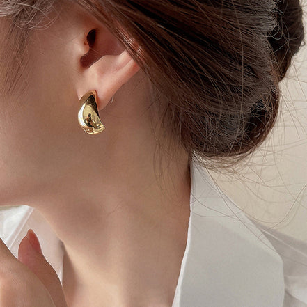 Noa Teardrop Studs in gold tone, product image 8
