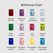 Vela Birthstone Charm in gold tone featuring birth month, product image 2
