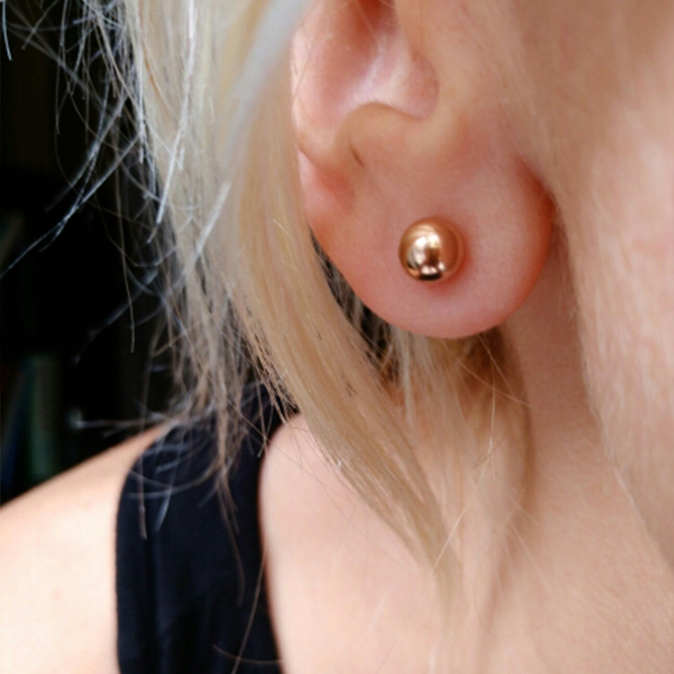 Mila Ball Studs in gold tone, product image 3