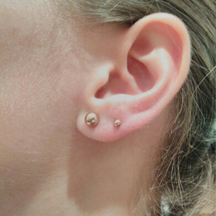 Mila Ball Studs in gold tone, product image 4