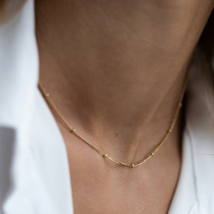 Luna Layering Chain in gold tone, product image 3
