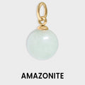 Semi Precious Natural Stone Charm