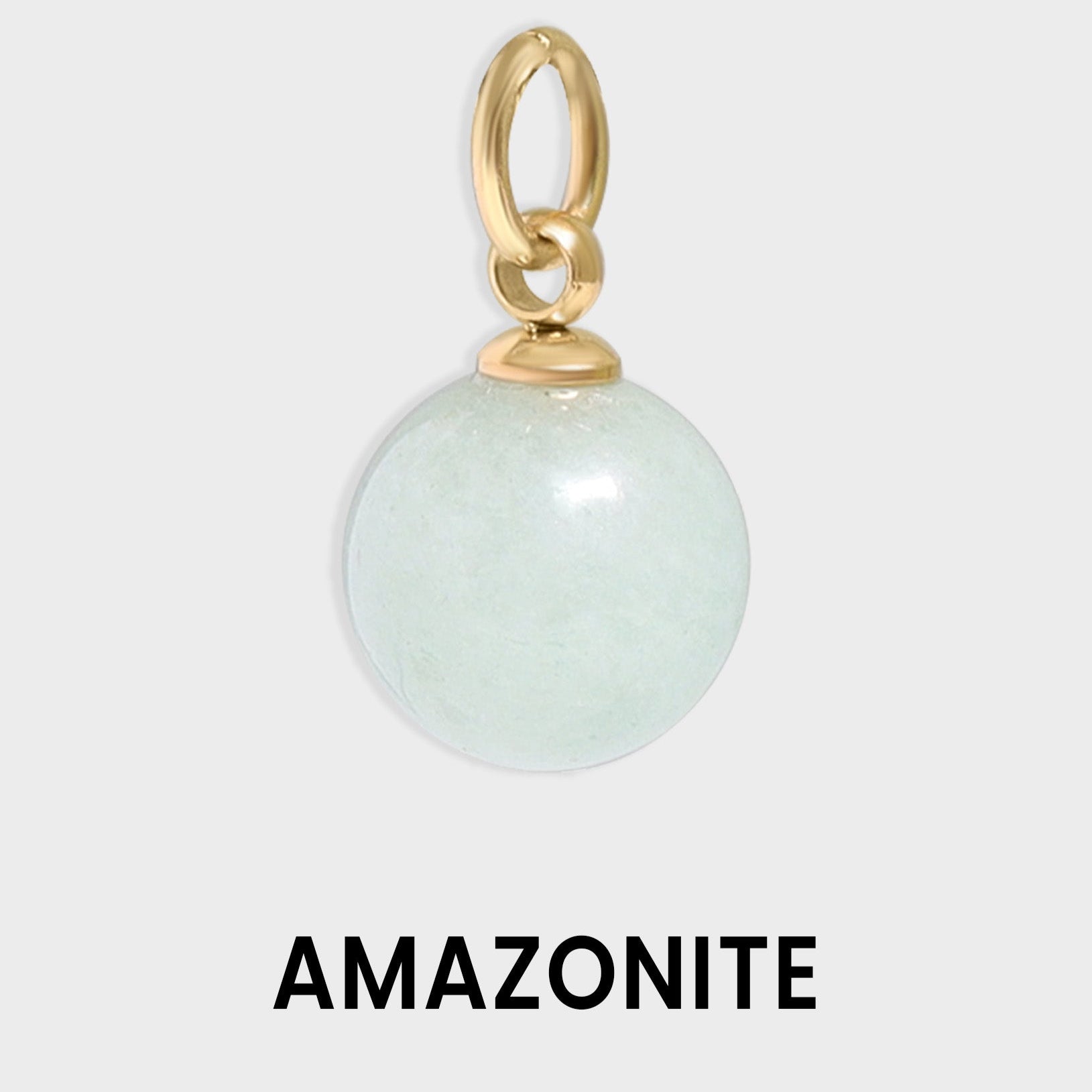 Semi Precious Natural Stone Charm