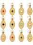 Ayla Eye Charm in gold tone featuring colored accent