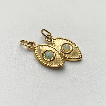 Ayla Eye Charm in gold tone featuring colored accent, product image 10