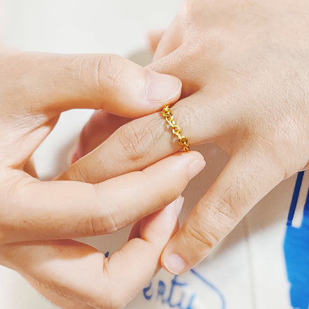 Noa Open Ring in gold tone, product image 4