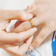 Rhea Link Ring in gold tone, product image 6