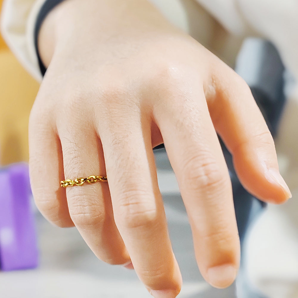 Noa Open Ring in gold tone, product image 5