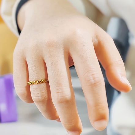 Noa Open Ring in gold tone, product image 5