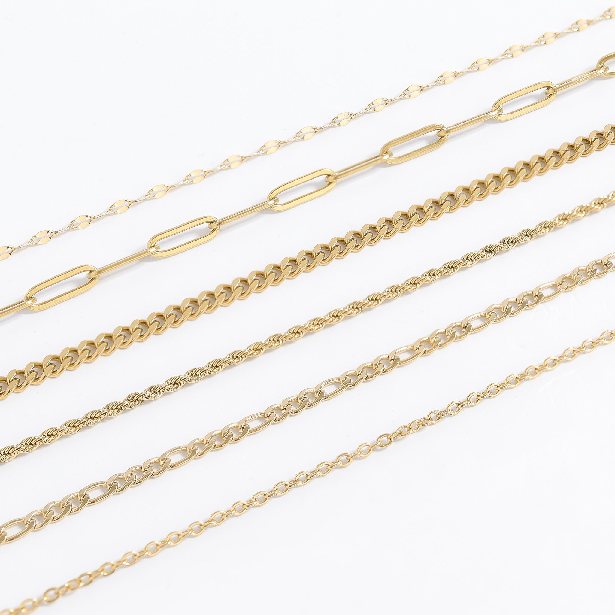 Gold Curb Chain Necklace