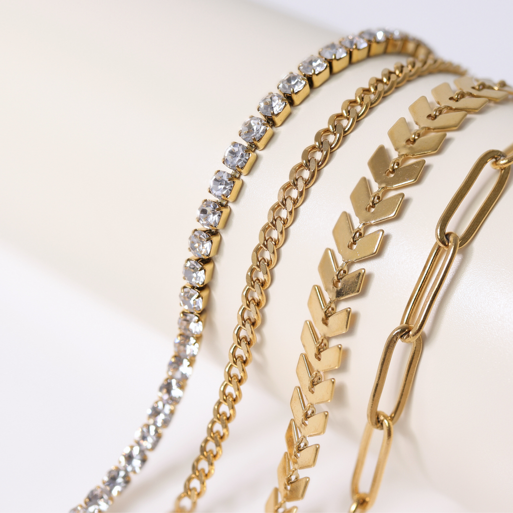 Gold Curb Chain Necklace