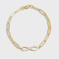 Infinity Paperclip Chain Bracelet