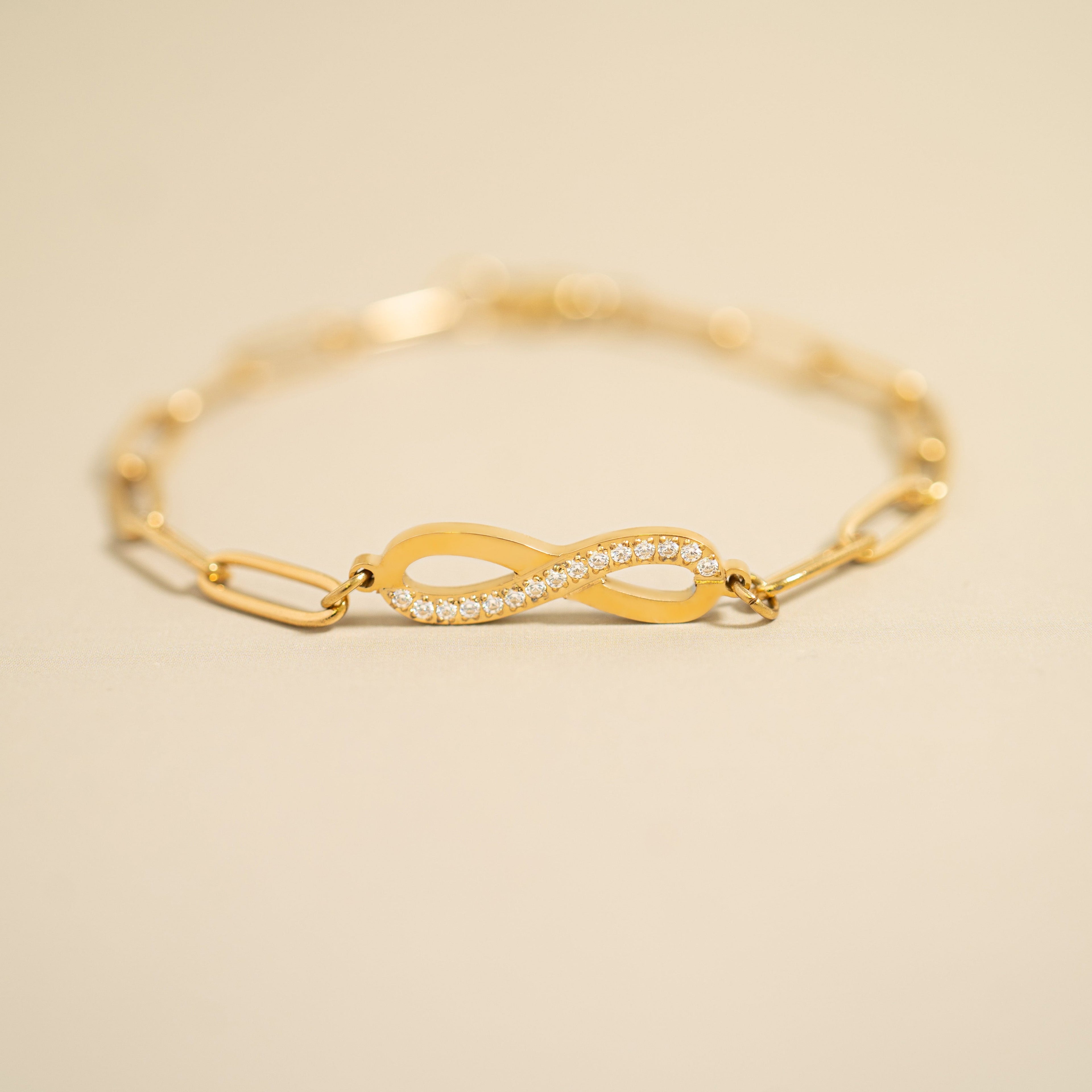Infinity Paperclip Chain Bracelet