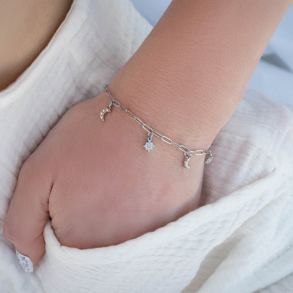 Moon & Star Charm Bracelet