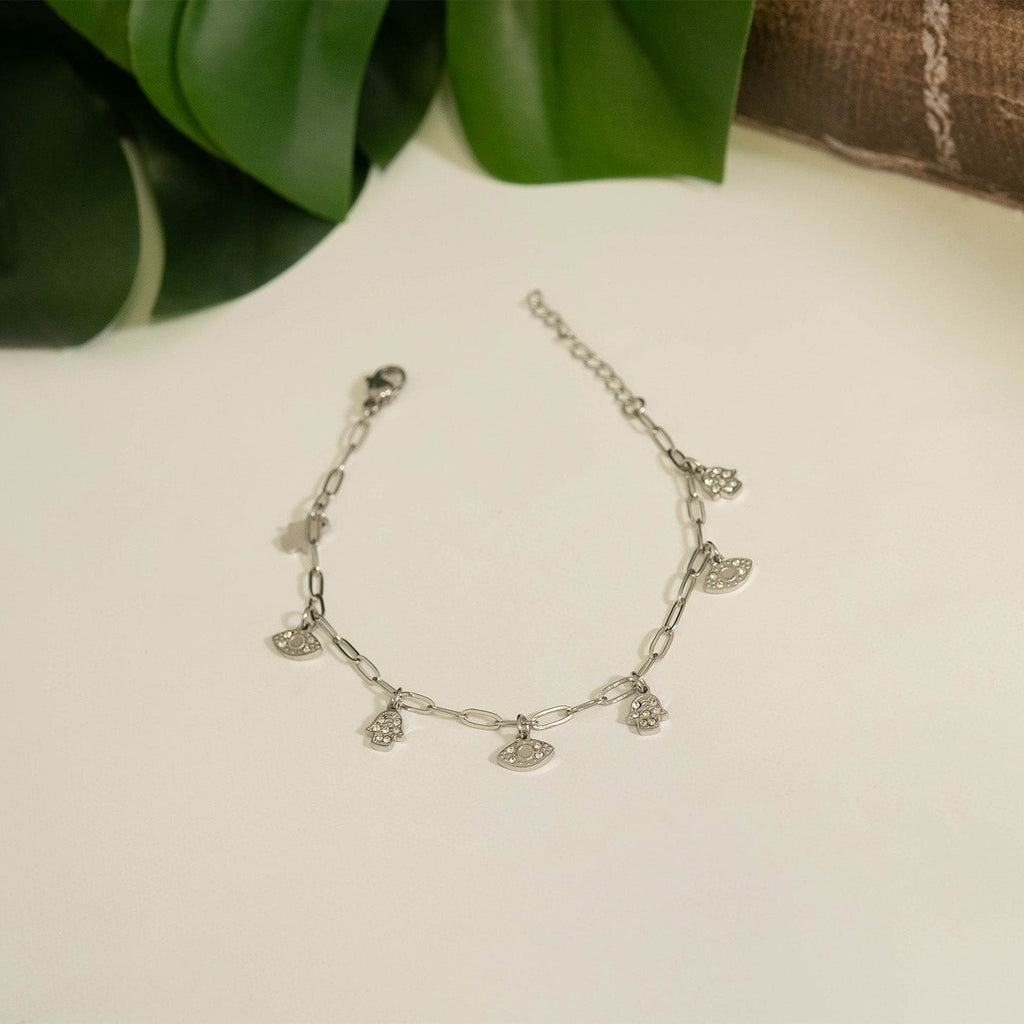 Hamsa & Evil Eye Charm Bracelet