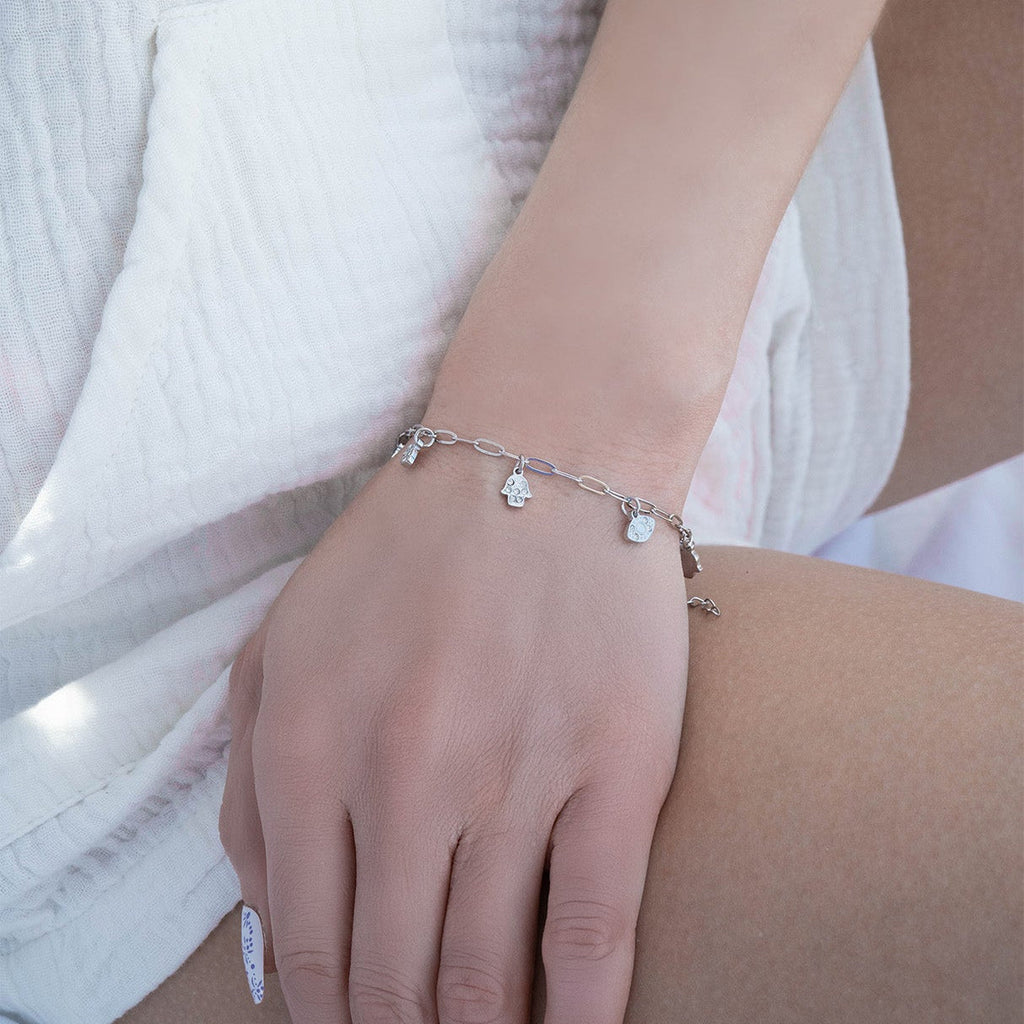 Hamsa & Evil Eye Charm Bracelet
