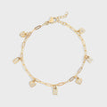 Heart & Lock Charm Bracelet