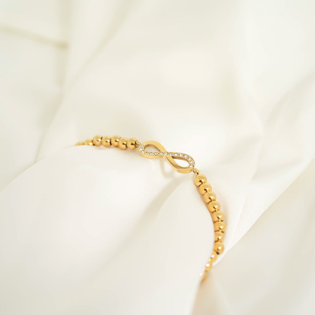 Stackable Infinity Charm Beaded Bracelet