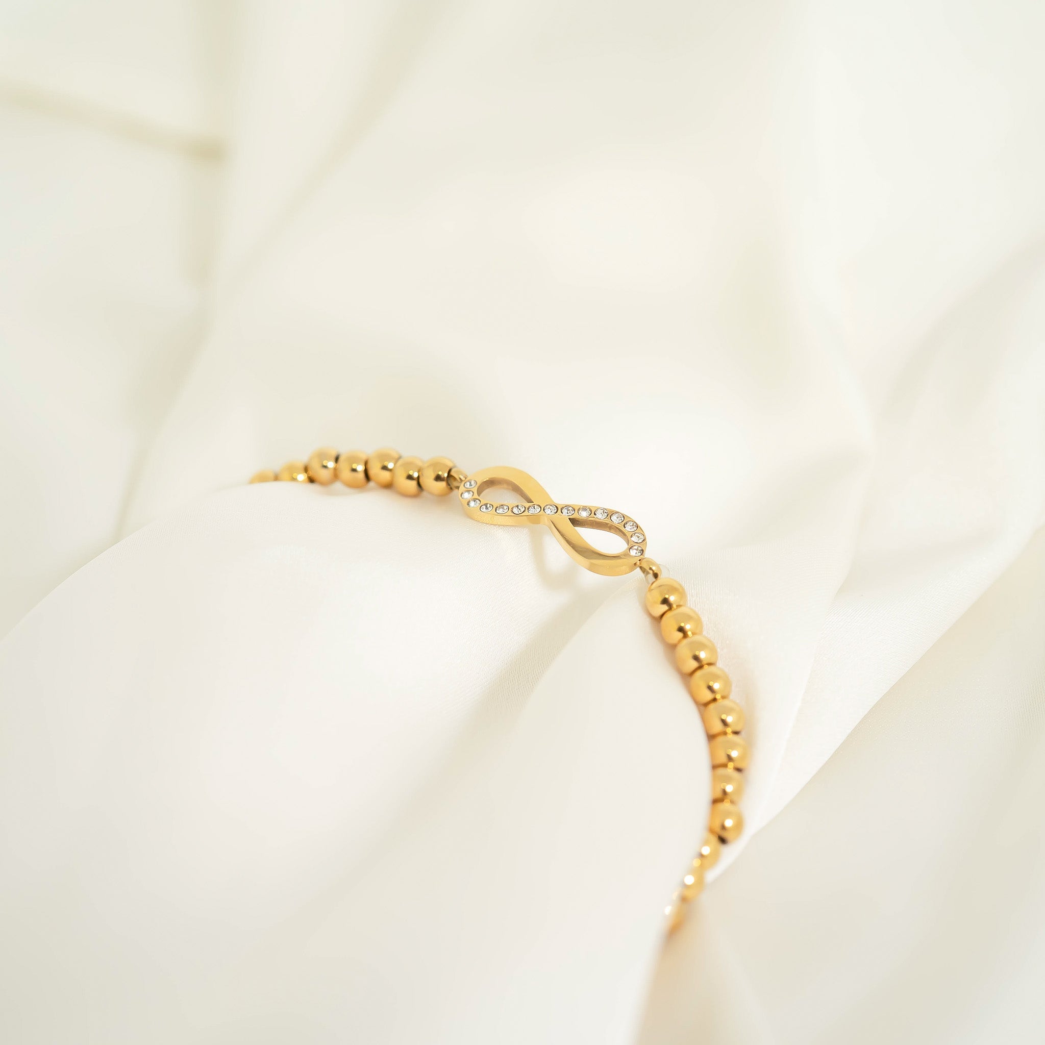 Stackable Infinity Charm Beaded Bracelet
