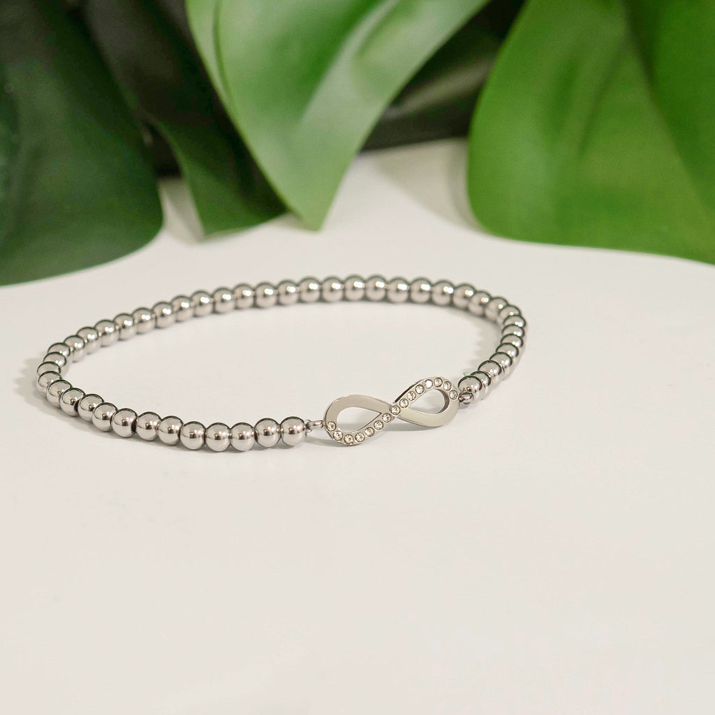 Stackable Infinity Charm Beaded Bracelet