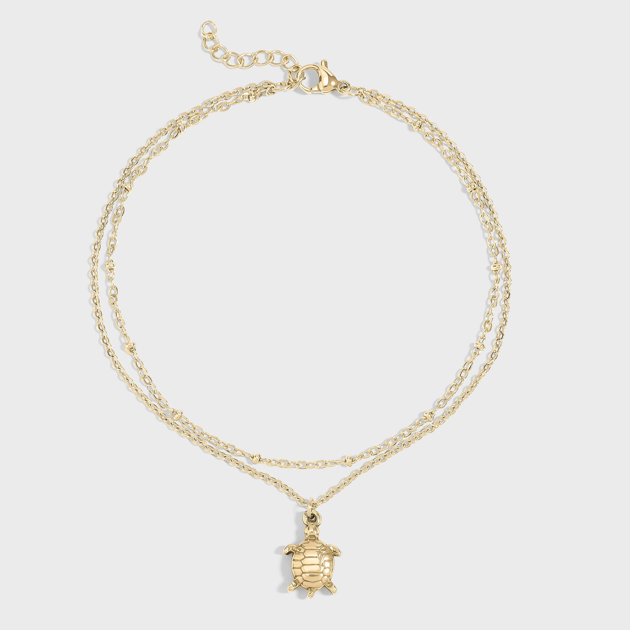 Sea Turtle Charm Anklet