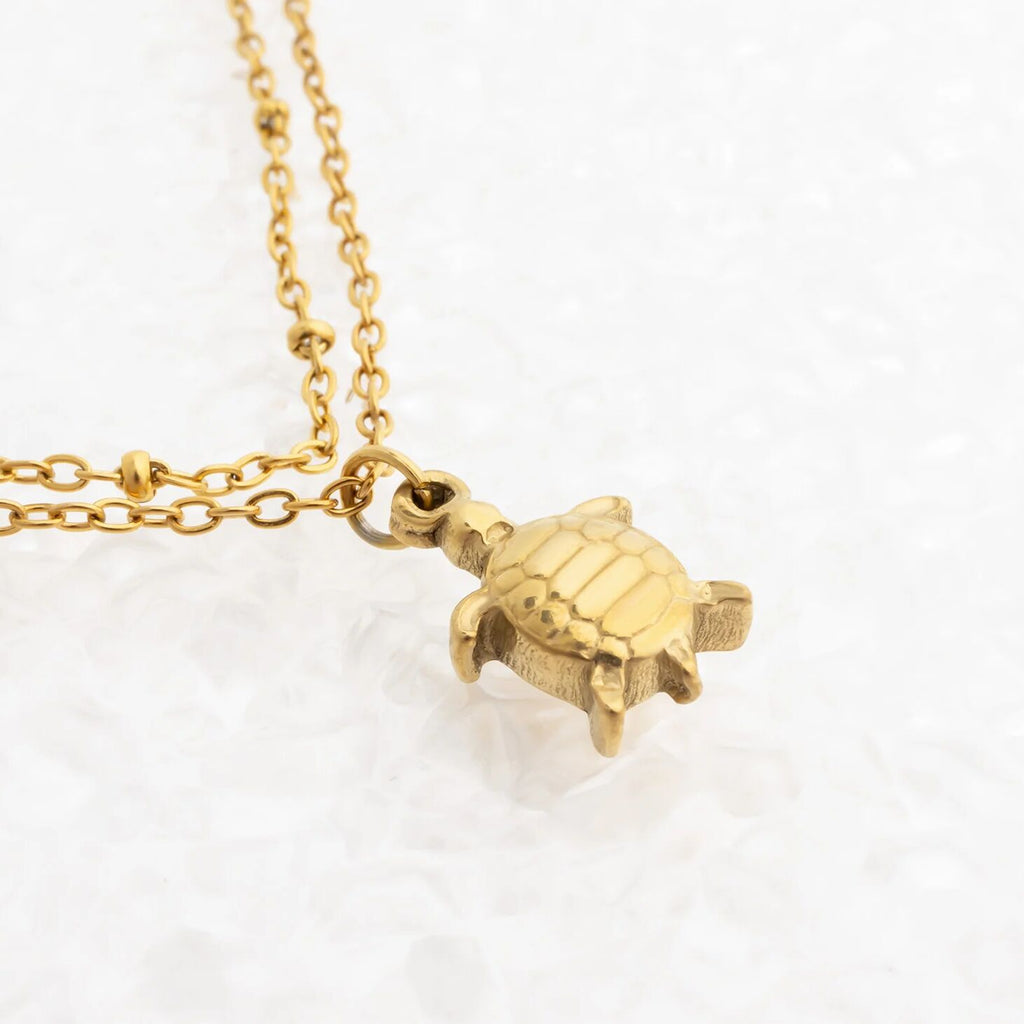 Sea Turtle Charm Anklet