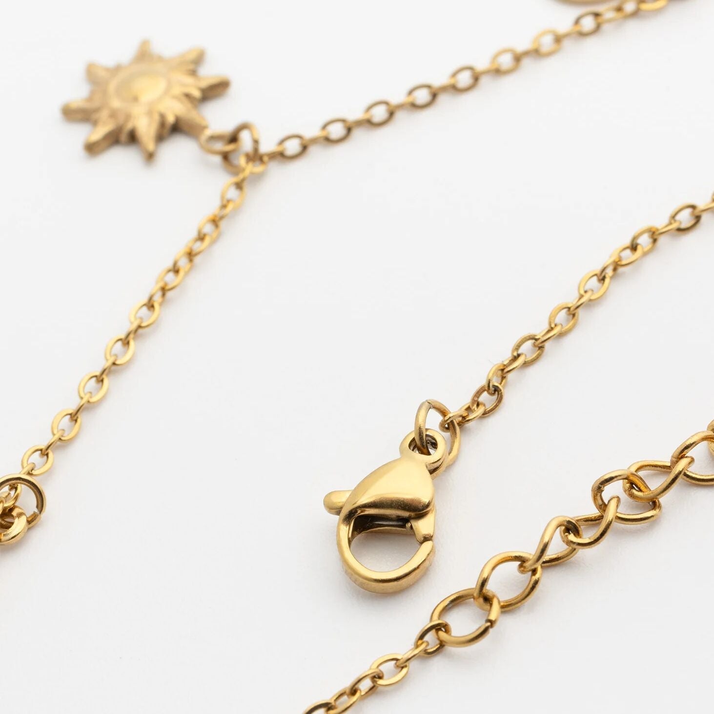 Moon and Star Charms Anklet