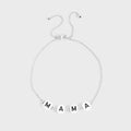 18K gold PVD Stainless Steel Beaded Mama Adjustable Bracelet